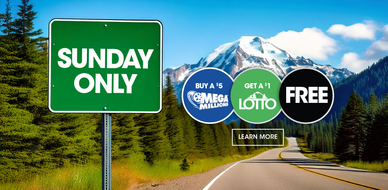 Sunday Only Buy a $5 Mega Millions Get a $1 Lotto Free Jackpot for large screens.